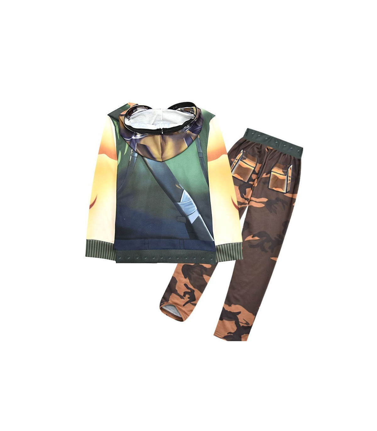 conjunto  chaqueta y pantalón  fortnite