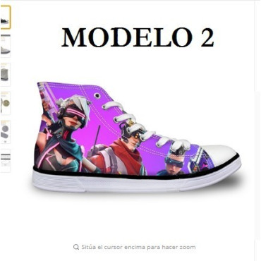 zapatillas de deporte tipo converse FORTNITE
