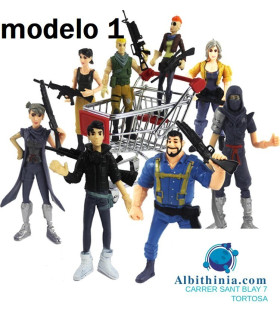 figuras fortnite con carro de compra