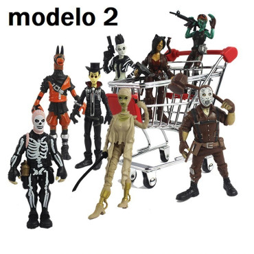 figuras fortnite con carro de compra