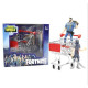 carro de compra con dos figuras en caja   de fortnite