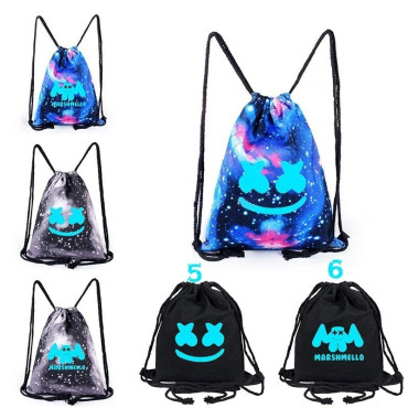 saco mochila marshmello