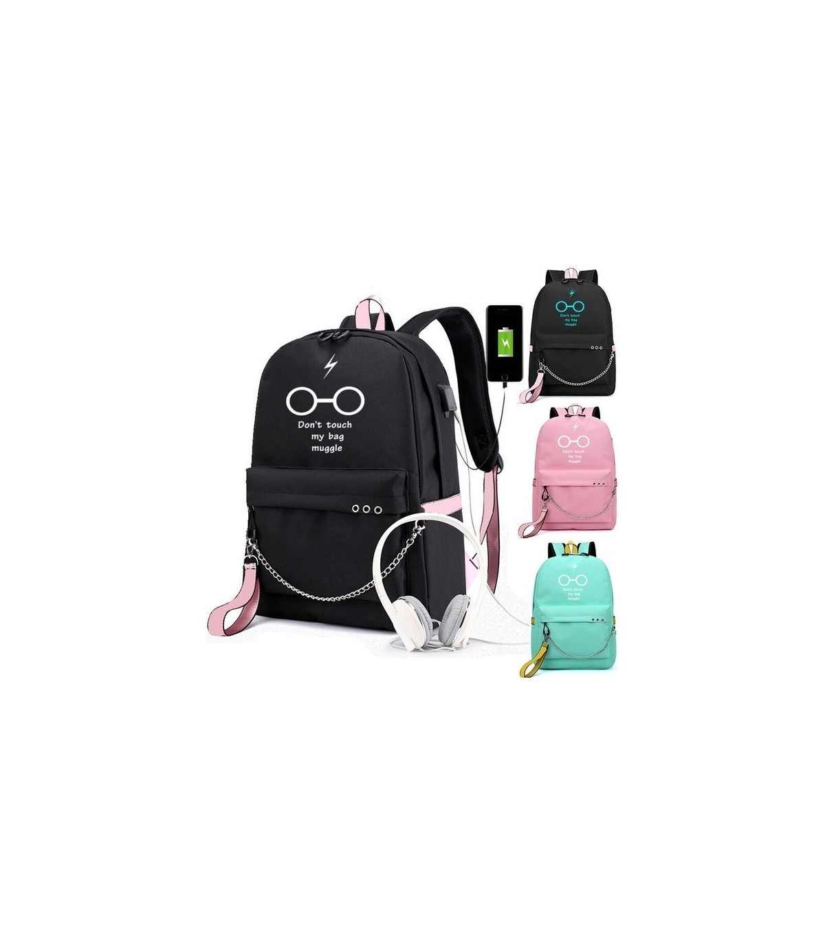 Mochila Harry Potter con carga USB