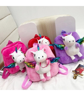 Mochila unicornio de peluche