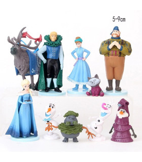lote de 10 figuras de frozen 2  de elsa y ana olaf