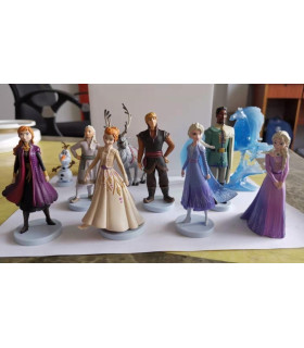 lote de 10 figuras frozen 2 con caballo
