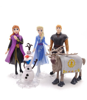 lote de 5 figuras de frozen 2 elsa ana olaf