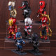 Pack 8 figuras marvel Iron Man, Spiderman, Capitán América, Deadpool, Thanos, Ant Man, Venom y black panther