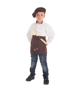 Disfraz Delantal Y Gorro Castañero Infantil