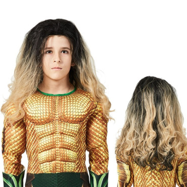 Disfraz niño aquaman musculoso