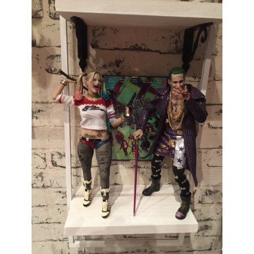 espectaculares figuras Suicide Squad Joker/Harley Quinn 32cm figura coleccionable