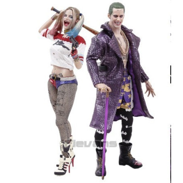 espectaculares figuras Suicide Squad Joker/Harley Quinn 32cm figura coleccionable