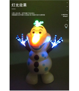 figura de baile de frozen olaf  luminoso