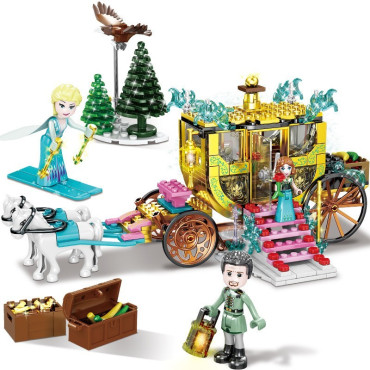BLOQUES TIPO LEGO CARRUAJE DE FROZEN CON 459 PIEZAS