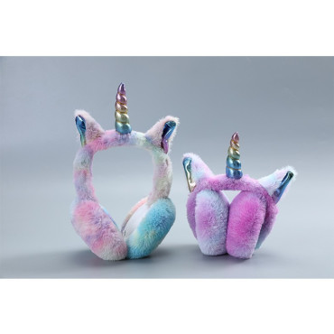 Orejeras unicornio multicolor