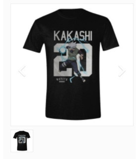 NARUTO KAKASHI 20 CAMISETA ADULTO