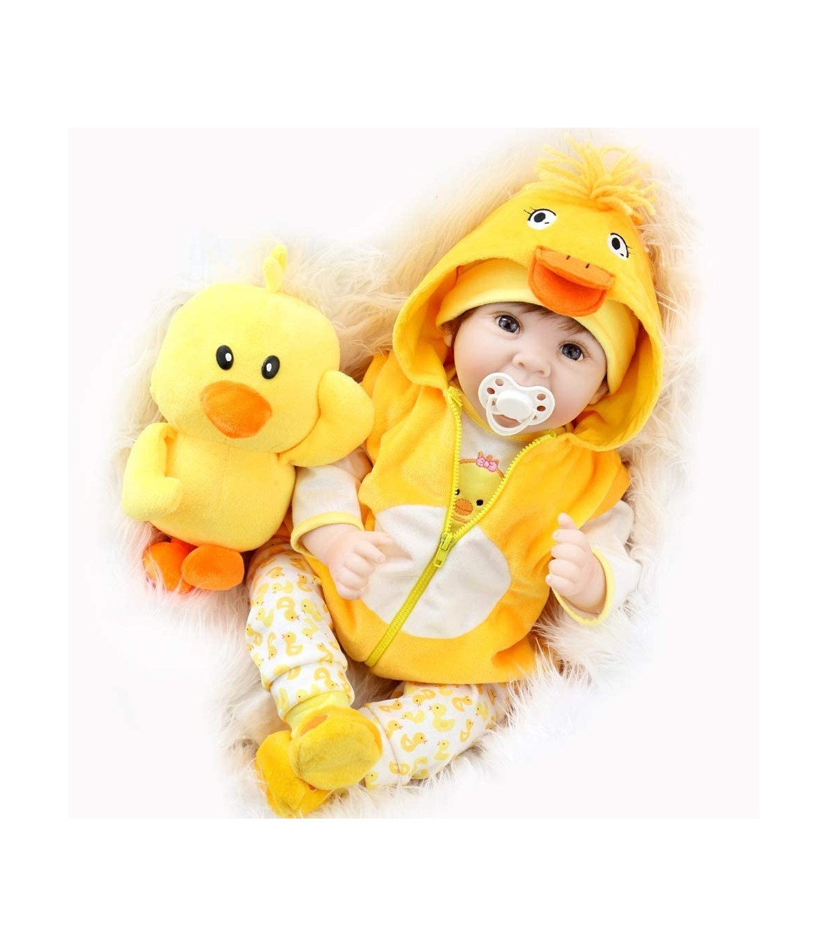 Bebé reborn patito amarillo