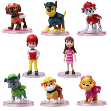 lote de 8 figuras de la patrulla canina con ryder y Katie