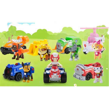 coche y figura grande de la patrulla canina