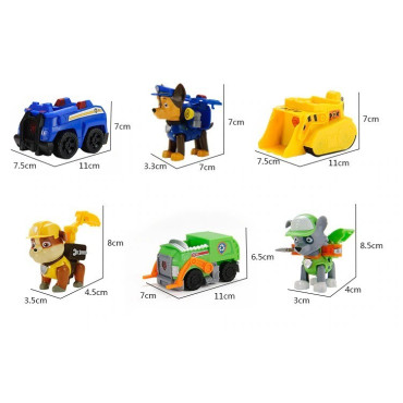 coche y figura grande de la patrulla canina