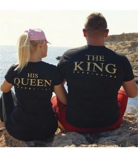 camisetas moda el rey y la reina THE KING HIS QUEEN