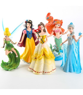 lote de 5  figuras  de  10-13 cm princesa disney ariel