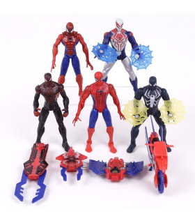 figuras spiderman  con moto