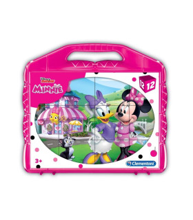 MALETIN 12 CUBOS CLEMENTONI 4x4x4cm MINNIE MOUSE ¡