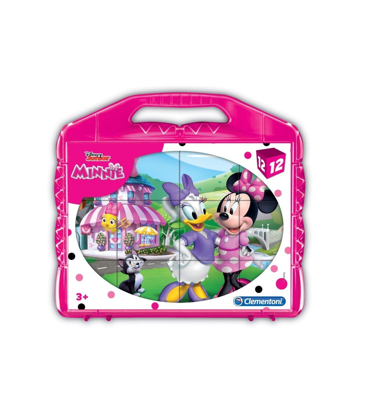 MALETIN 12 CUBOS CLEMENTONI 4x4x4cm MINNIE MOUSE ¡