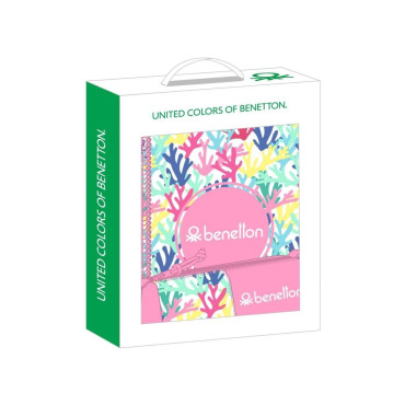 CONJUNTO REGALO PEQUEÑO BENETTON CORALLI CAJA 35x28x6cm¡