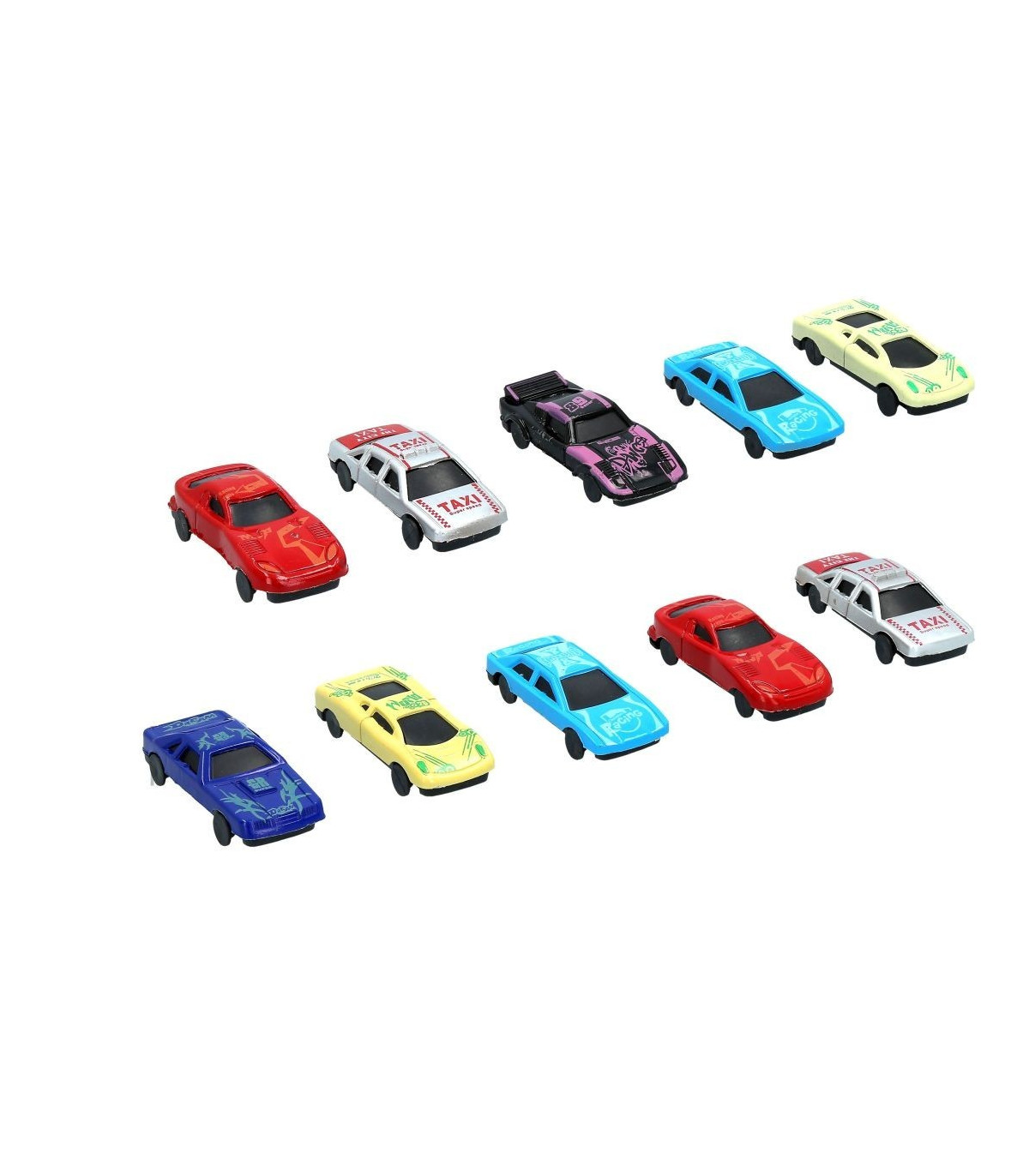 COCHES METAL SET 10 PIEZAS 6x3cm