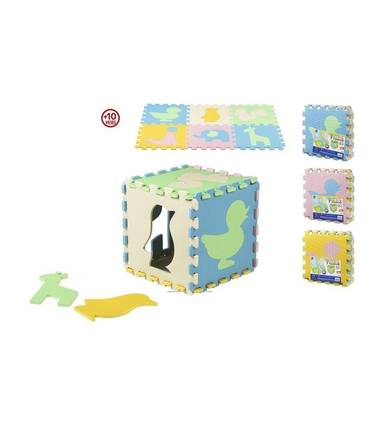 PUZZLE EVA 6 PIEZAS FIGURAS 32x32cm