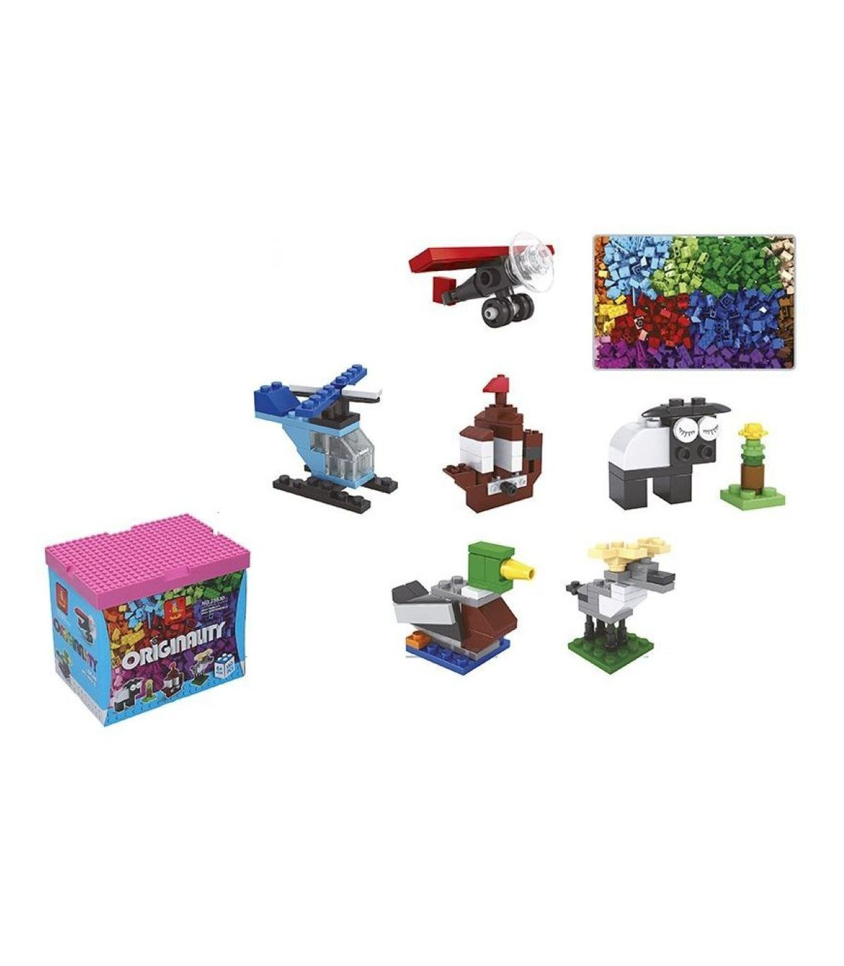 CONSTRUCCION JUEGO  MAS 6 AÑOS CUBO 350 PIEZAS CAJA 19,5x13x16,5cm