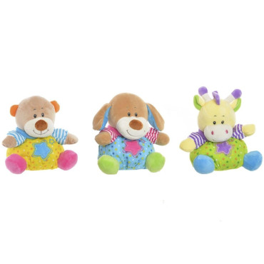PELUCHE POLIESTE 18x14x20cm SONAJERO  SURTIDO A ELEGIR 1