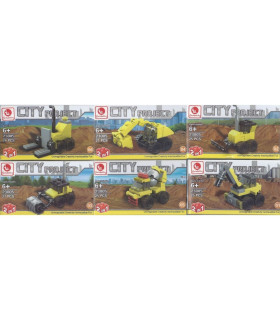 CONSTRUCCION JUEGO BLOQUES OBRAS PUBLICAS CAJA 7,5x13cm  SURTIDO A ELEGIR 1