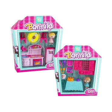 FIGURAS BARMILIA CON MOBILIARIO BL/25x23  SURTIDO A ELEGIR 1