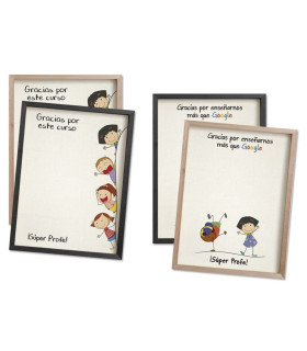 LIENZO FIRMAS REGALO PROFESORES 30x14cm  SURTIDO A ELEGIR 1
