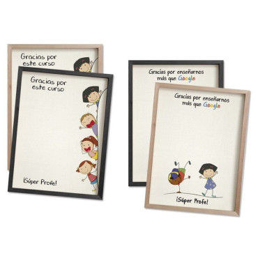 LIENZO FIRMAS REGALO PROFESORES 30x14cm  SURTIDO A ELEGIR 1