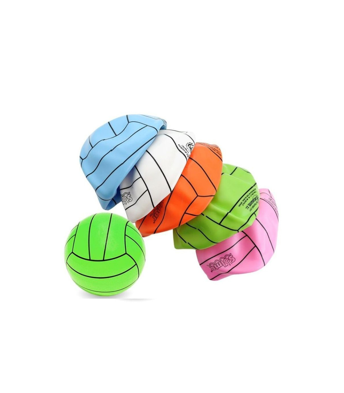 PELOTA 13cm RAYAS  SURTIDO A ELEGIR 1