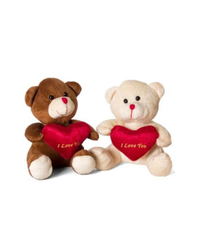 BAZAR   OSO CORAZON PELUCHE 14,5x9cm  SURTIDO A ELEGIR 1 (12)   @ OSO CORAZON PELUCHE 14,5x9cm  SURTIDO A ELEGIR 1 (12)   @