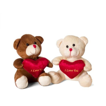 BAZAR   OSO CORAZON PELUCHE 14,5x9cm  SURTIDO A ELEGIR 1 (12)   @ OSO CORAZON PELUCHE 14,5x9cm  SURTIDO A ELEGIR 1 (12)   @