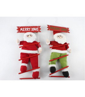 COLGANTE SANTA ESCALERA CHRISTMAS 42x22cm  SURTIDO A ELEGIR 1