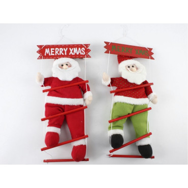 COLGANTE SANTA ESCALERA CHRISTMAS 42x22cm  SURTIDO A ELEGIR 1