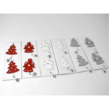 COLGANTES FIGURAS MADERA 14cm 2 Unidades  SURTIDO A ELEGIR 1