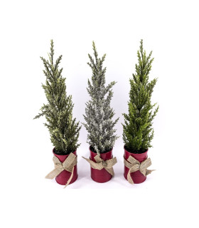 MACETA ARTIFICIAL ARBOL DE NAVIDAD 43cm  SURTIDO A ELEGIR 1