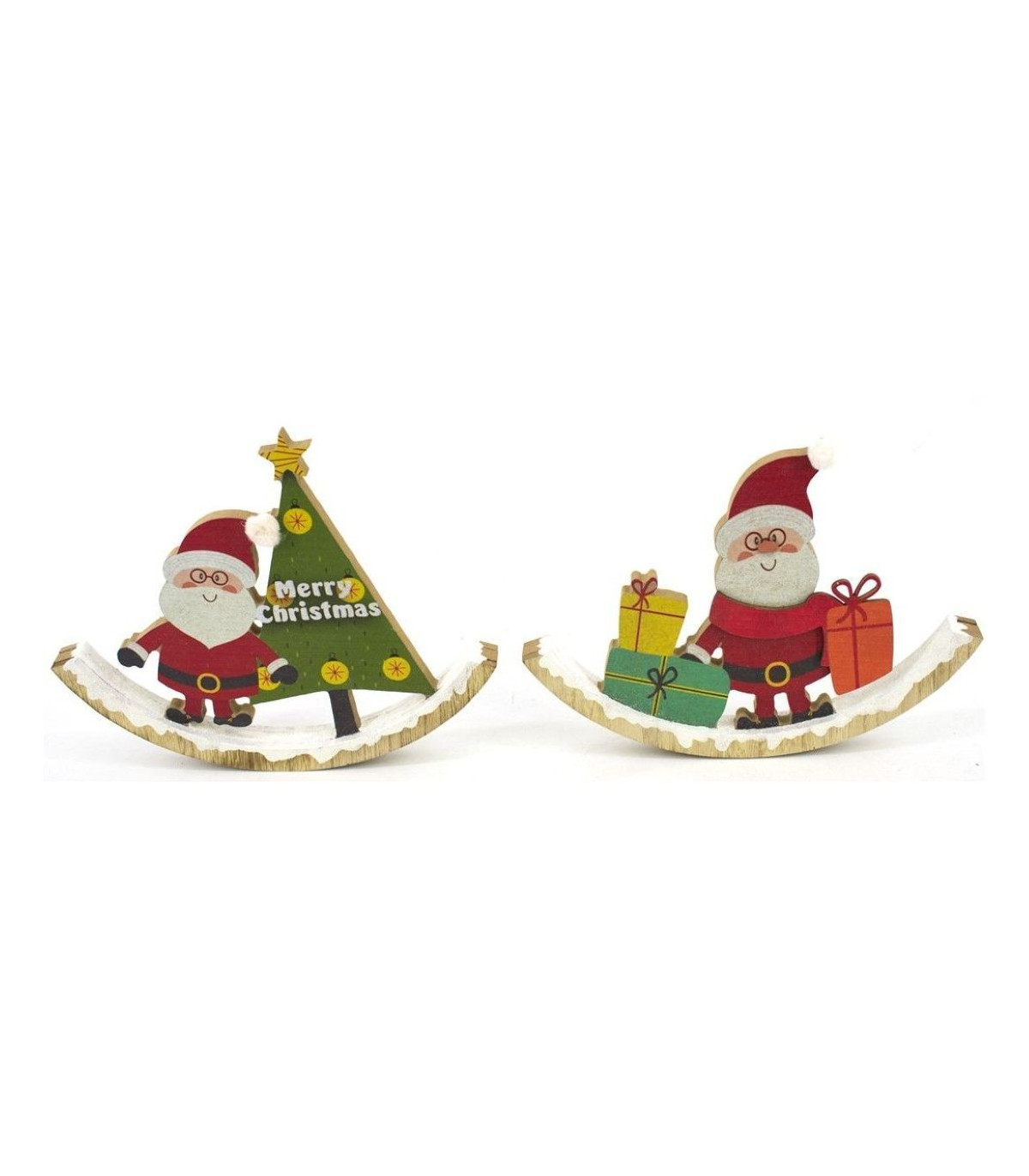 FIGURA SANTA DECORADO 22x2x15cm  SURTIDO A ELEGIR 1