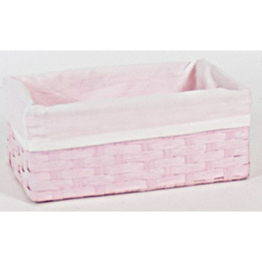 CESTA RECTANGULAR ROSANTI BLANCO 28x18x12cm