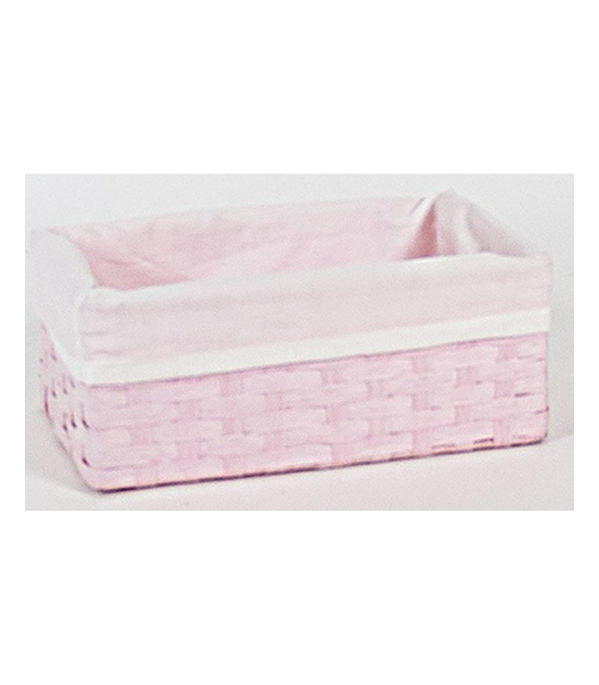 CESTA RECTANGULAR ROSANTI BLANCO 28x18x12cm