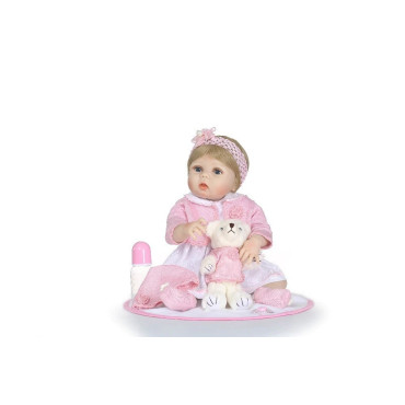 bebe reborn niña   completo silicona