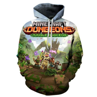 Sudadera minecraft dungeons la jungla despierta